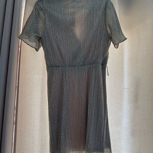 Gold Anthropologie dress